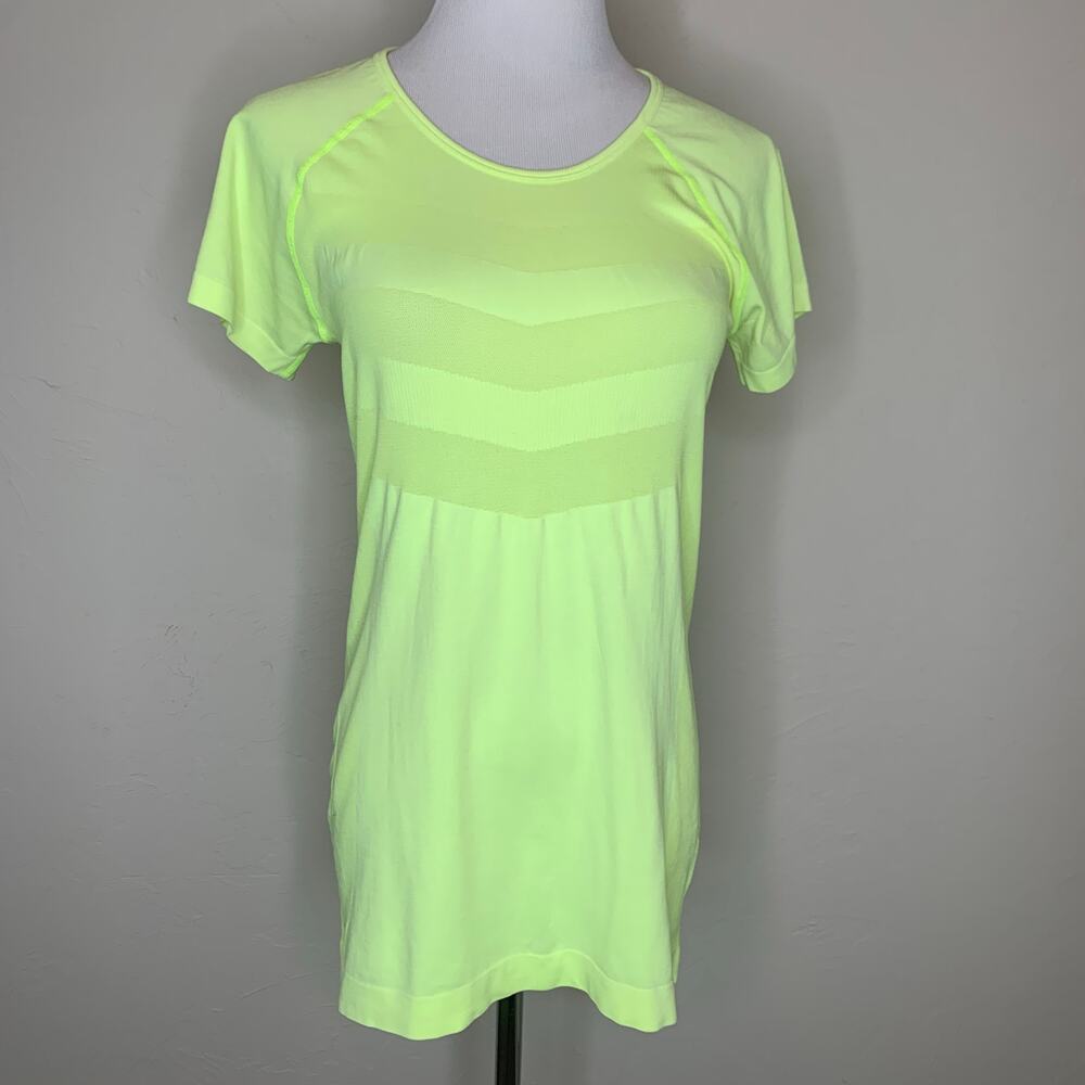 Zella Neon Yellow Microfiber Top Sz Large